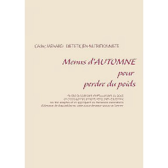 Menus d'automne pour perdre du poids (Paperback)