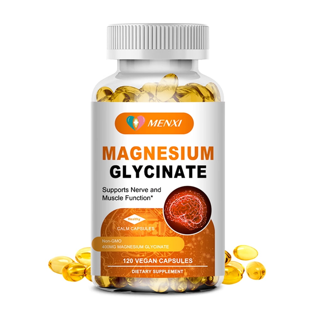 Menxi Best High Absorption Magnesium Glycinate Capsule, Easy to Swallow
