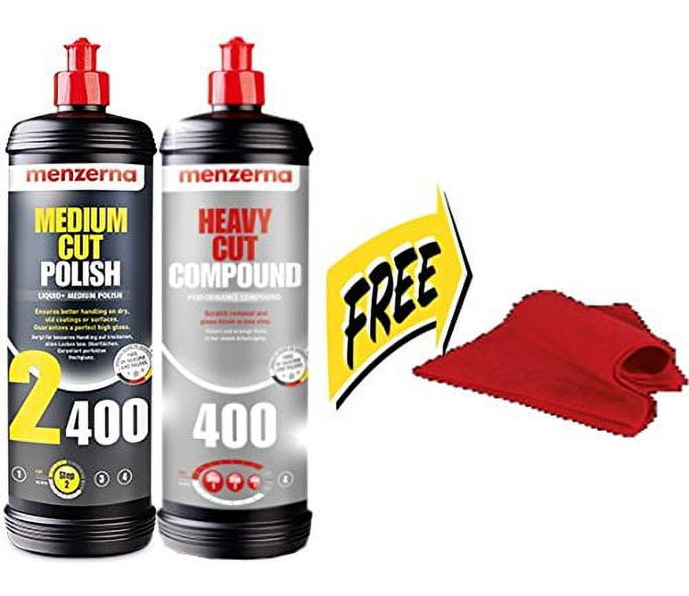 Menzerna 400 Heavy Cut Compound with Free Microfiber Towel