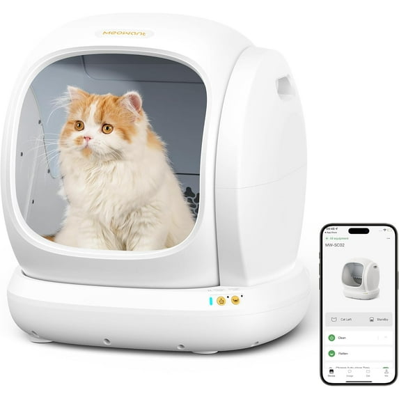 Photo inspiration: Odor Control Litter For Multiple Cat Households Reference: Meowant Self Cleaning Cat Litter Box Open Top Automatic Cat