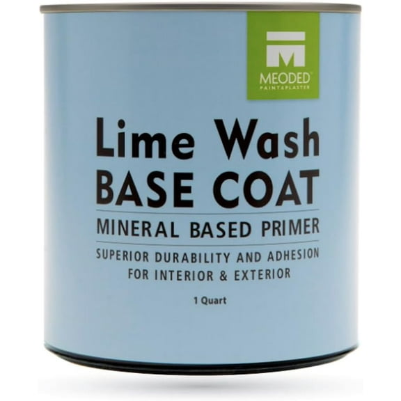Meoded Paint & Plaster | Lime Wash Base Coat | Mineral Based Primer (Quart)