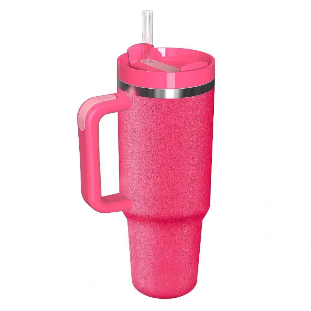Meoky 40oz Stainless Tumbler LeakProof, Insulated with Handle & Straw