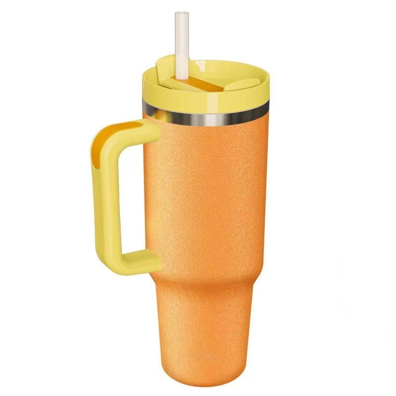 Meoky 40oz Stainless Tumbler LeakProof, Insulated with Handle & Straw