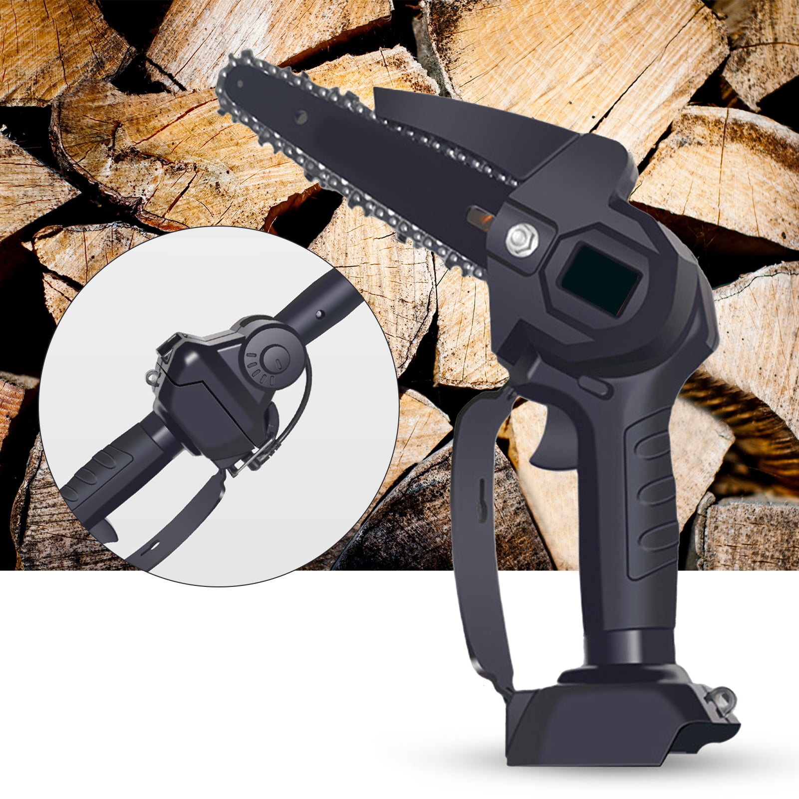 2-IN-1 Cordless Pole Saw & 6'' Mini Chainsaw, 2 Pack 2000mAh - Shop 2-IN-1 Cordless Pole Saw & 6'' Mini Chainsaw, 2 Pack 2000mAh - Shop
