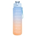 thumbnail image 1 of Meoldis 64 oz Motivational Water Bottle with Time Marker, Large Capacity BPA Free Water Bottle with Straw & Handle, Leakproof Gradient Color Bottle for Fitness & Gym, 1 of 5