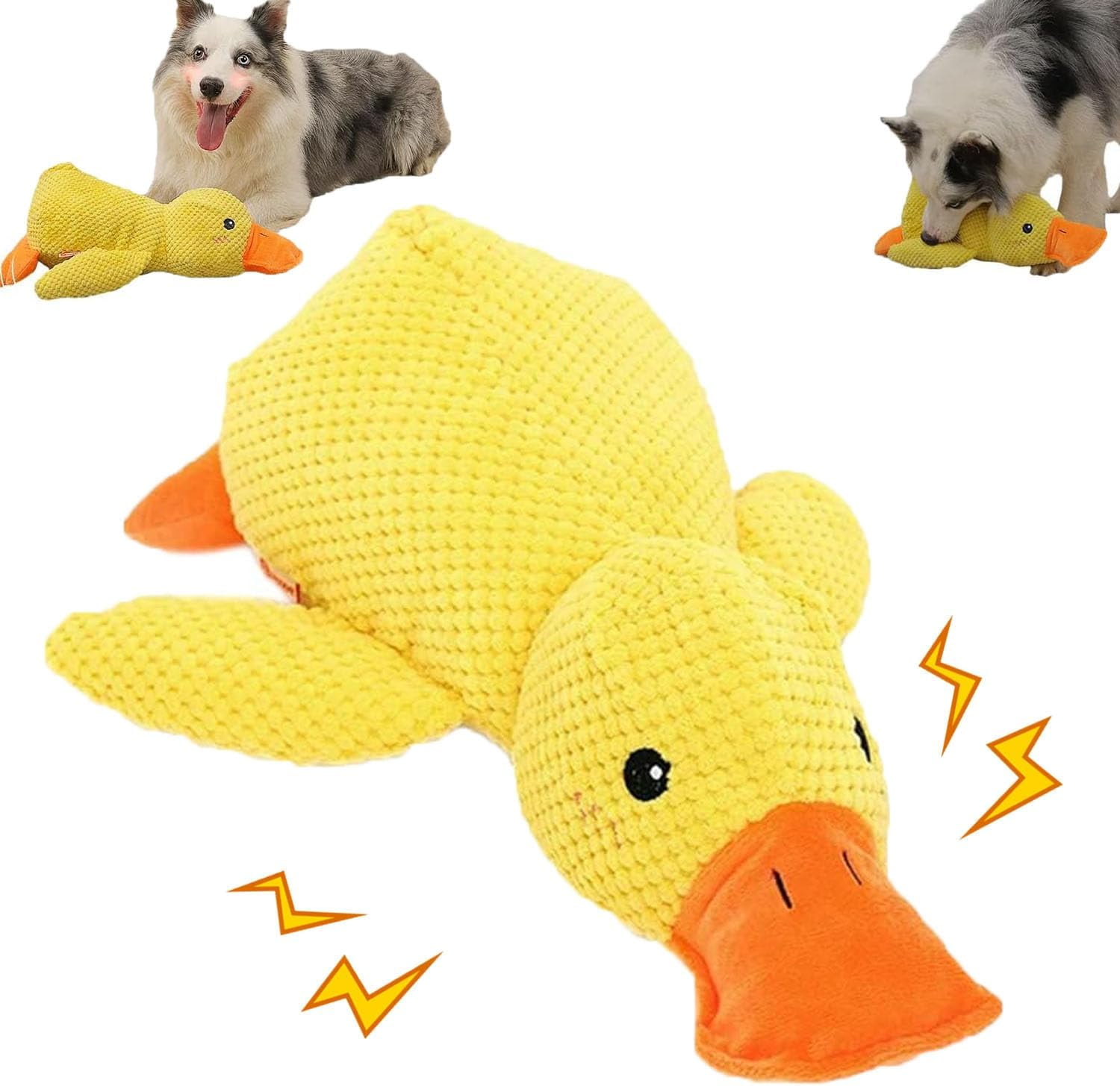Meonlin Robustduck-Designed for Heavy Chewers, 2026 New Indestructible Dog Toy, Robust Duck Designed, Calming for Dogs Anxiety (Yellow,L)