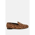 thumbnail image 1 of Meopa Horsebit  Studs Metallic Leopard Print Loafers, 1 of 5