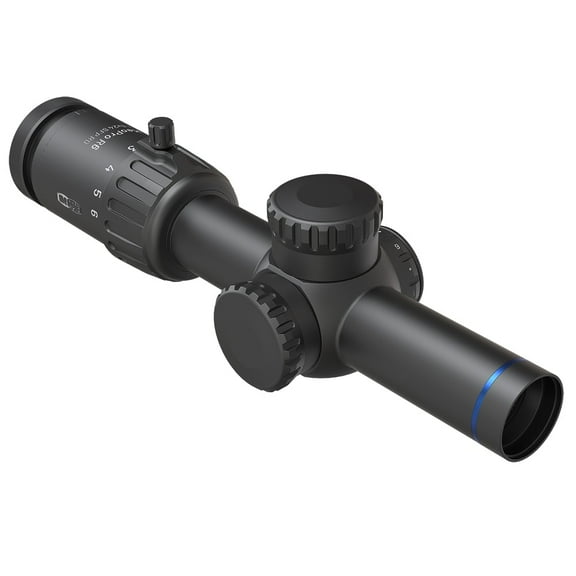 Meopta MeoPro R6 1-6x24 SFP RD 4C Riflescope, 30mm Tube, Illuminated Reticle, Durable Construction (1080196)