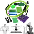 thumbnail image 1 of Meottam 12 in 1 Yoga Set with Back Cracker Roller & Deep Tissue Massage Yoga Blocks, Ring & Accessories for Stretching & Relief (Green), 1 of 7