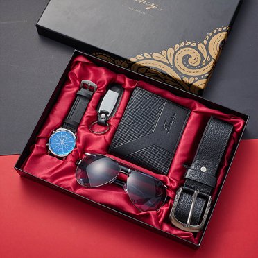 Men's Birthday Gift Set With Coffee Mug, Wallet, Belt - Personalized Gift Box For Dad, Husband, Boyfriend