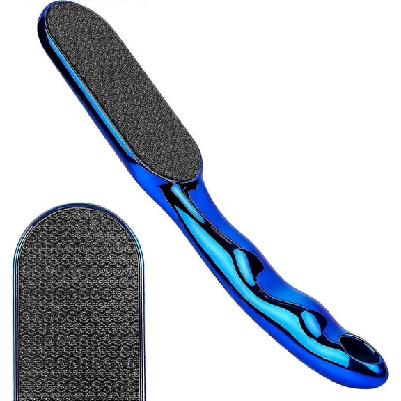 Meottam Safe Foot File for Dead Skin, Nano Glass Callus Remover Foot File Heel Scraper, Gently for Foot Pedicure Tools, Wet and Dry Feet (Blue)