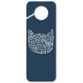 thumbnail image 1 of Meow Cat Kitten Kitty Silhouette Plastic Door Knob Hanger Sign, 1 of 6