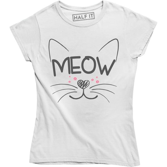 Meow Cat Kitten Rescue Pet Lover Funny Geek Science Nerd Cute Women's T-Shirt