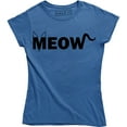thumbnail image 1 of Meow Cat Kitten Rescue Pet Lover Funny Geek Science Nerd Cute Women's Tee Shirt, 1 of 4