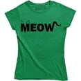thumbnail image 1 of Meow Cat Kitten Rescue Pet Lover Funny Geek Science Nerd Cute Women's Tee Shirt, 1 of 4