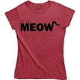 thumbnail image 1 of Meow Cat Kitten Rescue Pet Lover Funny Geek Science Nerd Cute Women's Tee Shirt, 1 of 4