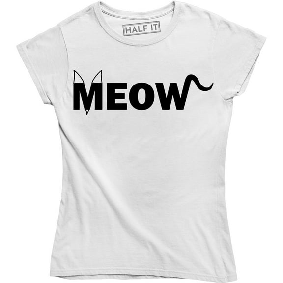 Meow Cat Kitten Rescue Pet Lover Funny Geek Science Nerd Cute Women's Tee Shirt