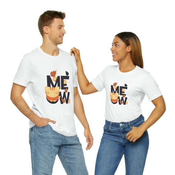 Meow Cat Lovers Unisex Jersey Short Sleeve Tee
