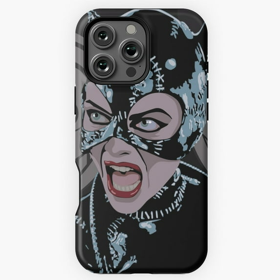 Meow Catwoman Comic Book Superhero Phone Case for iPhone 16 15 14 13 12 11 Pro Max - Creative Art M97