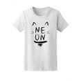 thumbnail image 1 of Meow Cute Cat Ears, Kitty Lovers T-Shirt Women -Image by Shutterstock, Female Large, 1 of 2
