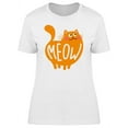 thumbnail image 1 of Meow Cute Kitten Doodle T-Shirt Women -Image by Shutterstock, Female x-Large, 1 of 2