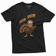 thumbnail image 1 of Meow Funny Thanksgiving Turkey Cat T-Shirt Dinner Conversation Starter Tee, 1 of 5