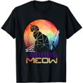 thumbnail image 1 of Meow Futuristic Faceted Black Cat | Kitten Owner | Pets Cats T-Shirt, 1 of 5
