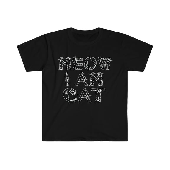 Meow I am Cat Unisex T-shirt S-3XL Halloween Cat Lovers Cat Owners