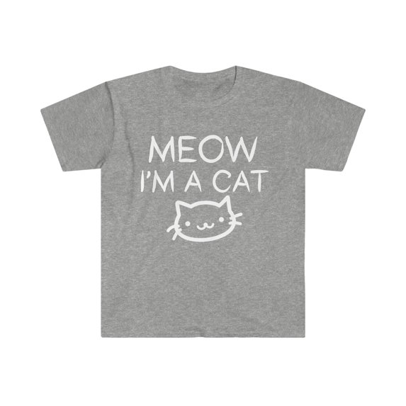 Meow I am a Cat Unisex T-shirt S-3XL Halloween Cat Lovers Cat Owners