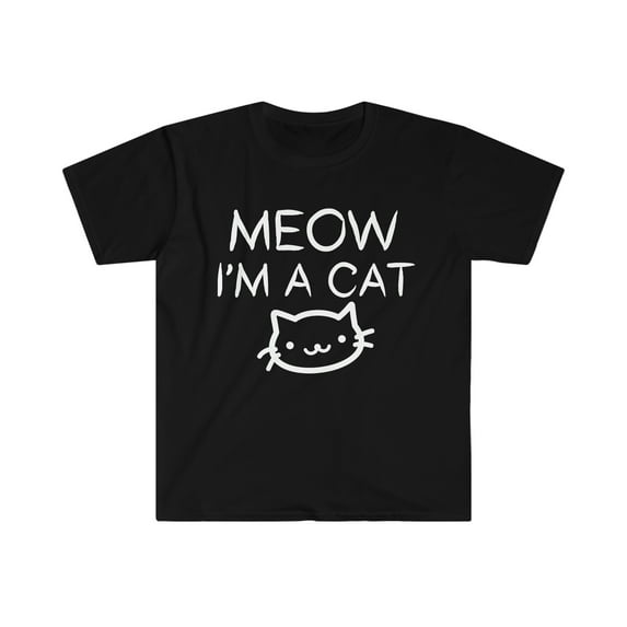 Meow I am a Cat Unisex T-shirt S-3XL Halloween Cat Lovers Cat Owners