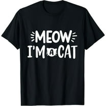 Meow I'm A Cat Funny Halloween Costume Spooky Pet Lover T-Shirt