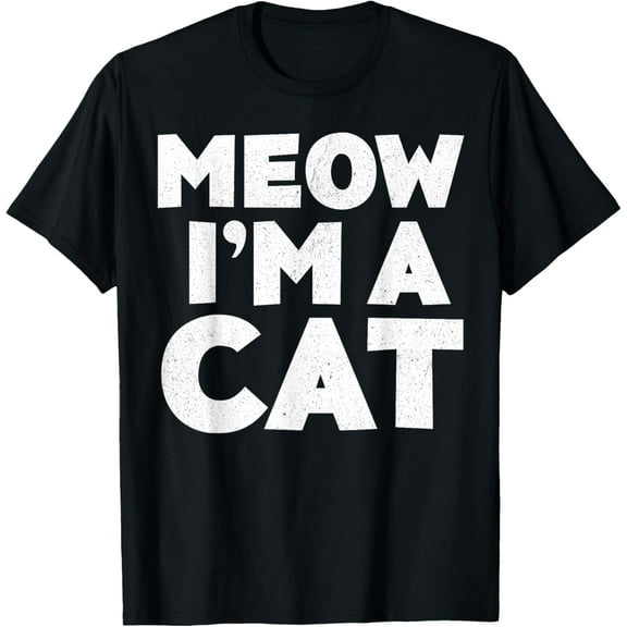 Meow I'm A Cat T-Shirt Halloween Costume Shirt T-Shirt