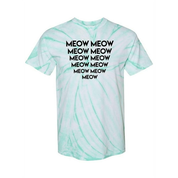 Meow Lines Tie-Dye Cyclone Women -Smartprints Designs, Female x-Large