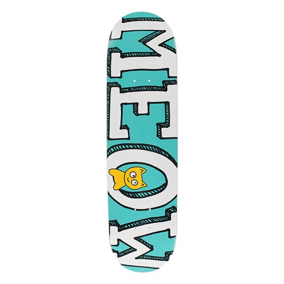 Meow Logo Skateboard Deck - 8.0" Teal (Deck Only)
