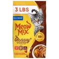 thumbnail image 1 of Meow Mix Gravy Coated Kibble Mix, Chicken Flavor Dry Cat Food, 3 Lb. Bag, 1 of 10