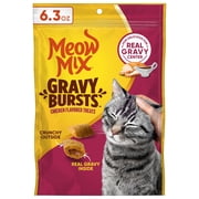Meow Mix Gravy Bursts Chicken Flavored Cat Treats, 6.3 oz Bag