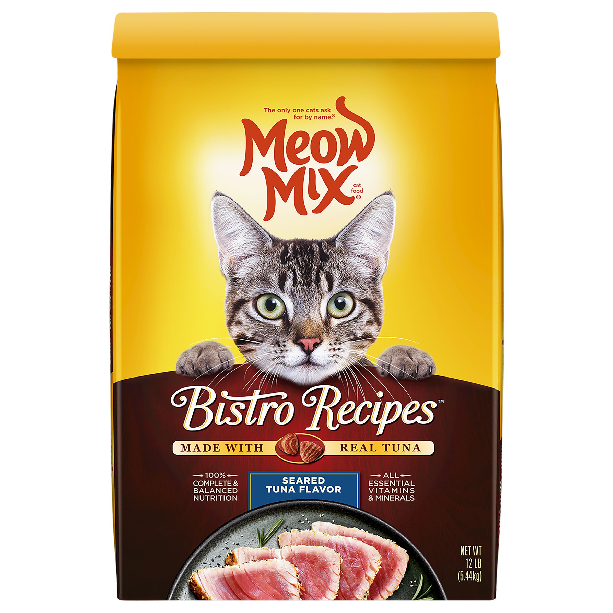 Meow Mix Bistro Recipes Seared Tuna Flavor Dry Cat Food - image 1 of 6