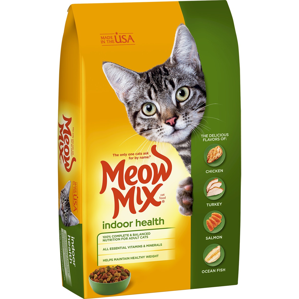 Purina Friskies Indoor Cat Food Flaked Ocean Whitefish Dinner With Garden Greens in Sauce