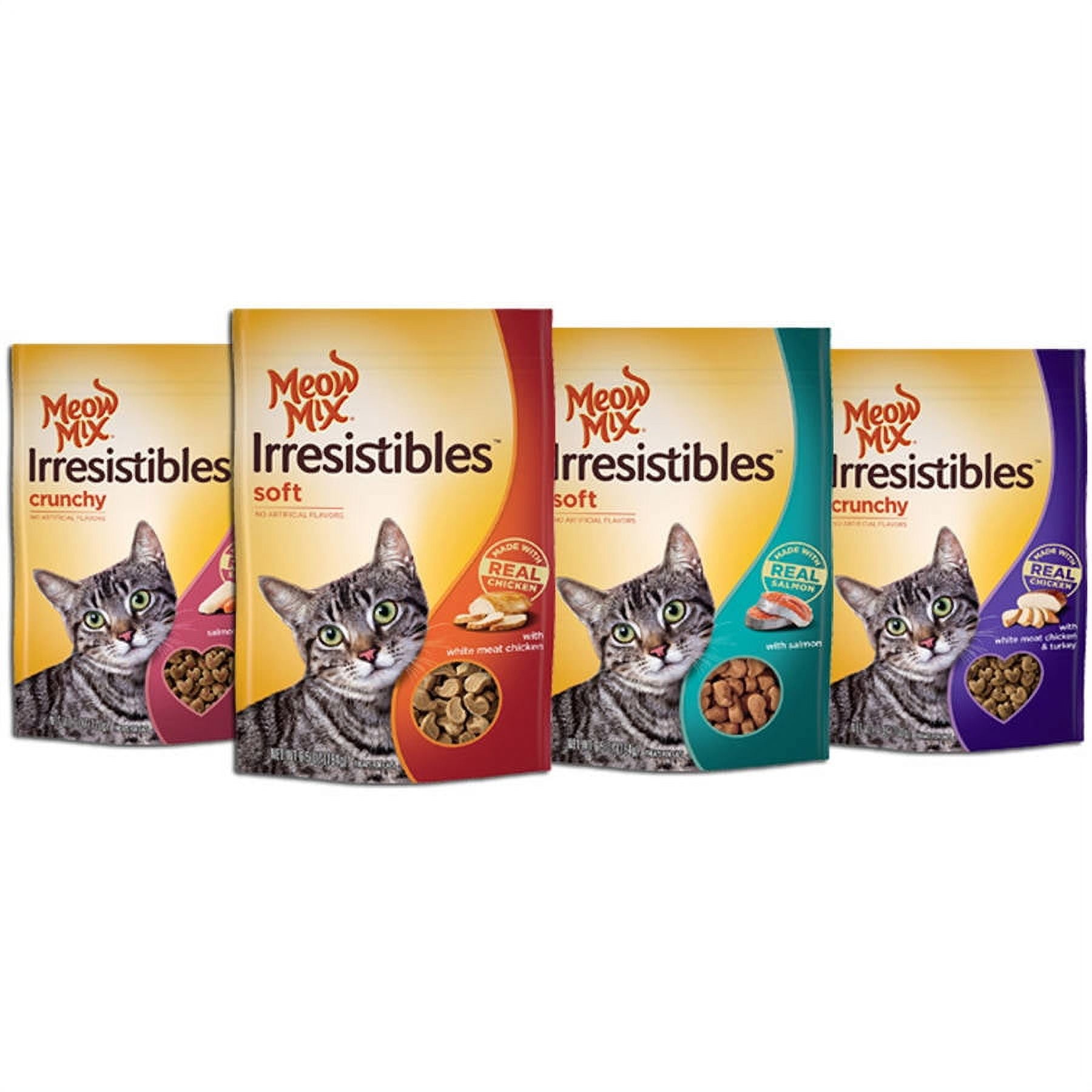 Meow Mix Treats for Cats, with White Meat Chicken, Soft