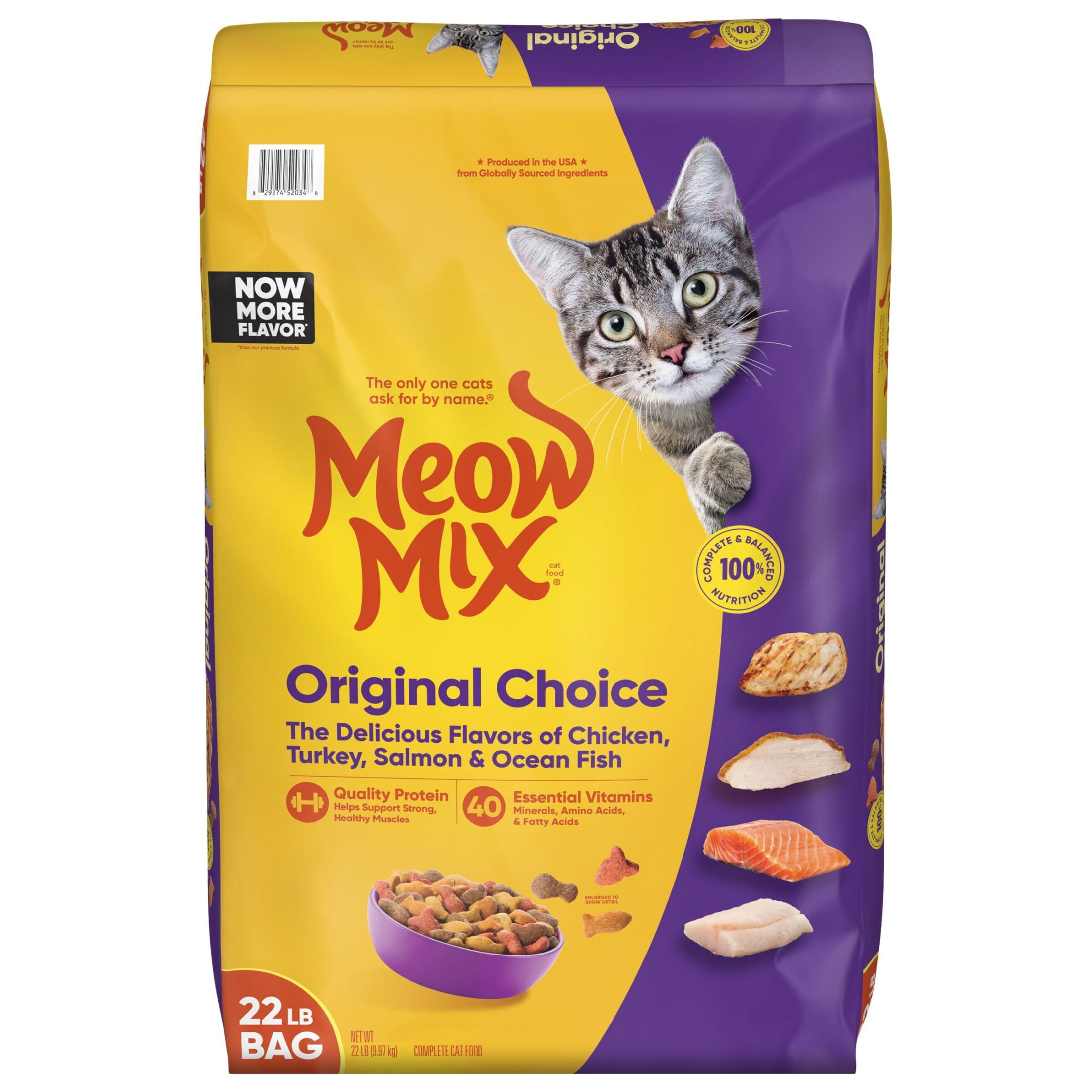 Bulk Meow Mix Original Choice Dry Cat Food, 22 Pounds - Walmart.com