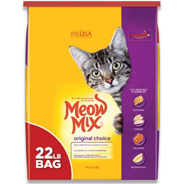 Meow Mix Original Choice Dry Cat Food, 22 Pounds