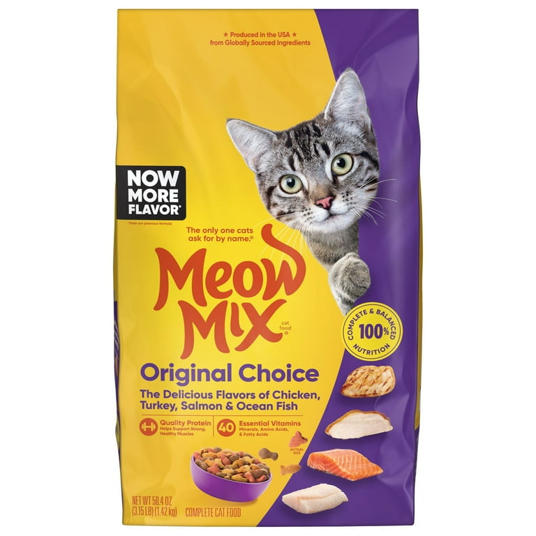 Meow Mix Original Choice Dry Cat Food, Bag