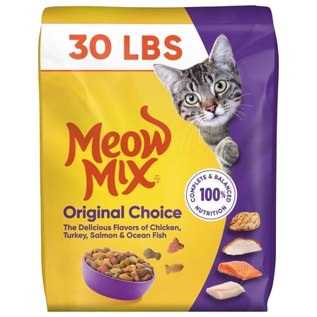 Meow Mix Original Choice Dry Cat Food, 30 lb. Bag