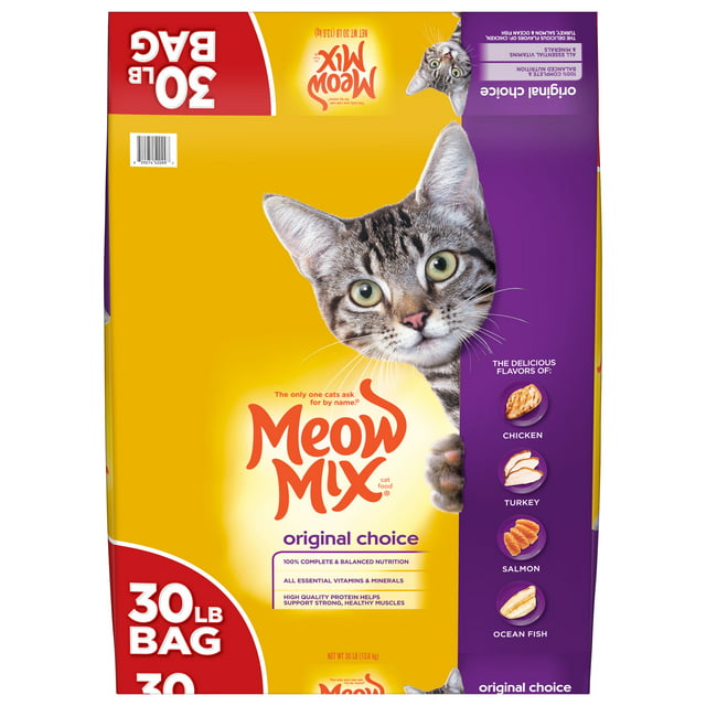 Meow Mix Original Choice Dry Cat Food, 30 Pounds