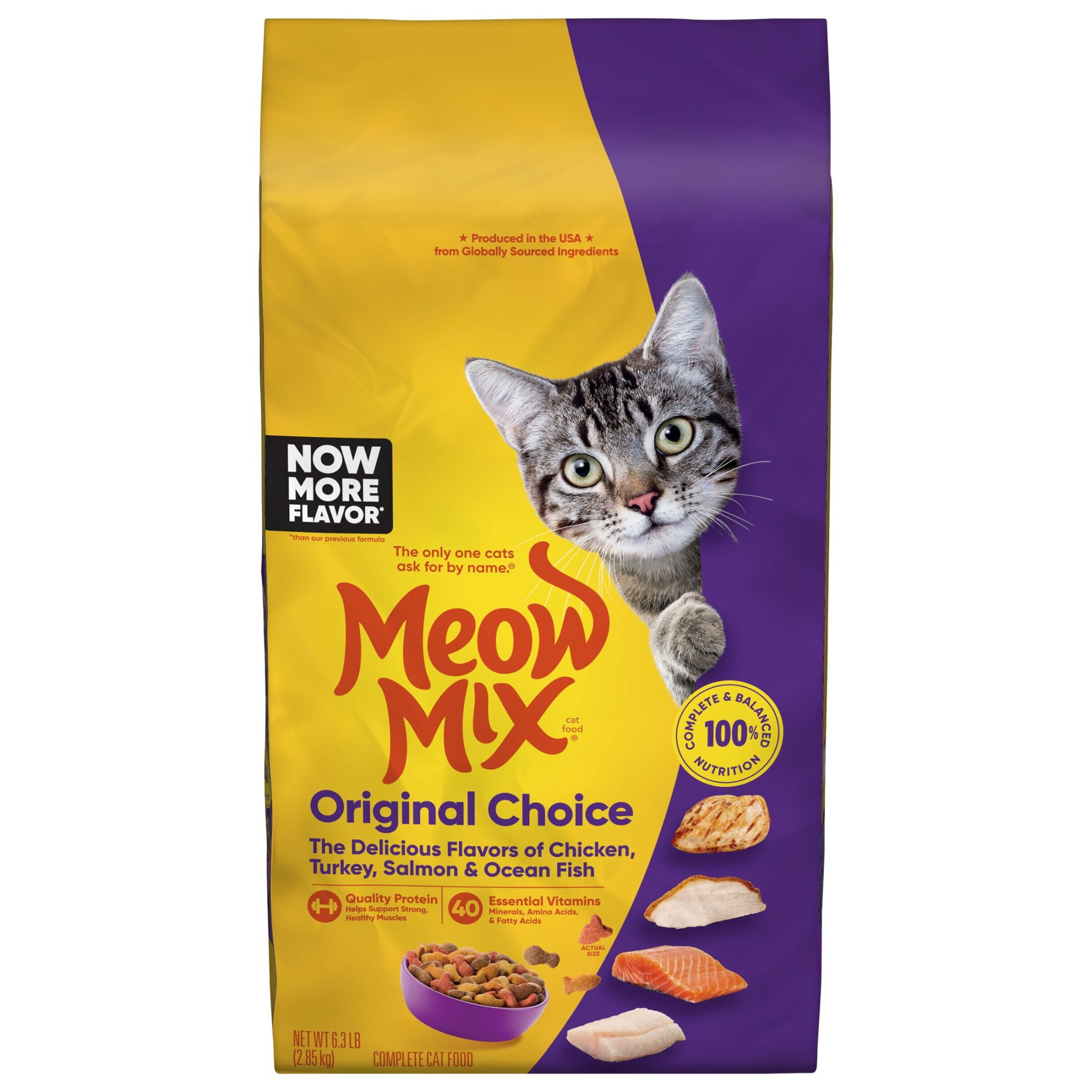 Meow Mix Original Choice Dry Cat Food, Bag, Chicken