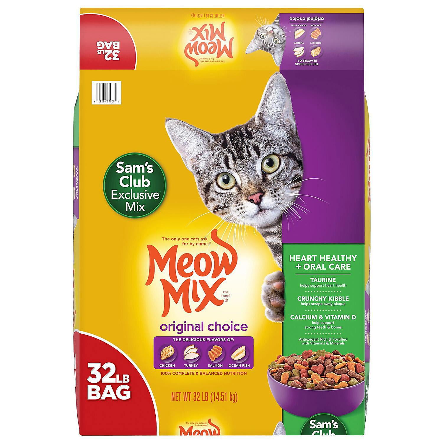Meow Mix Original Choice Dry Cat Food, Formula (32 Pounds)
