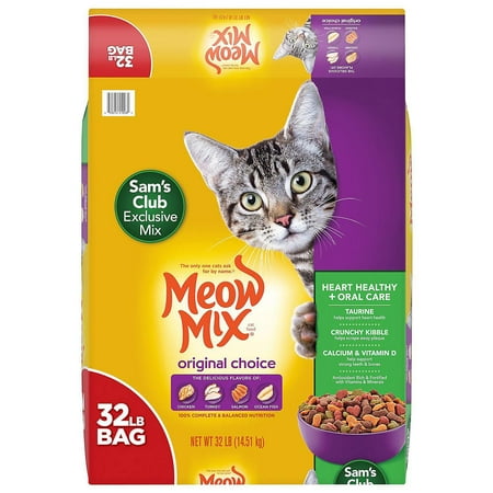 Meow Mix Original Choice Dry Cat Food, Formula (32 Pounds)
