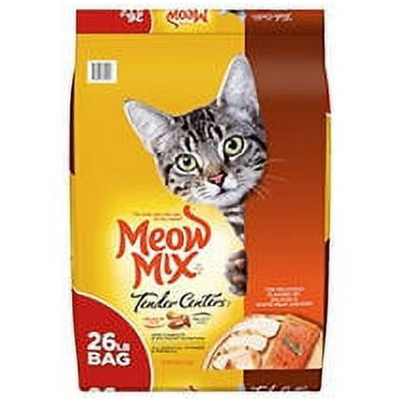 Meow Mix Tender Centers Dry Cat Food, Salmon & White Meat Chicken (26 lb.)