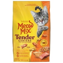 Meow Mix Tender Centers with Salmon & White Meat Chicken Flavors, Dry Cat Food, 3 lb. Bag