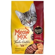 Meow Mix Tender Centers Dry Cat Food with Basted Bites, Beef & Salmon Flavors, 3-Pound Bag